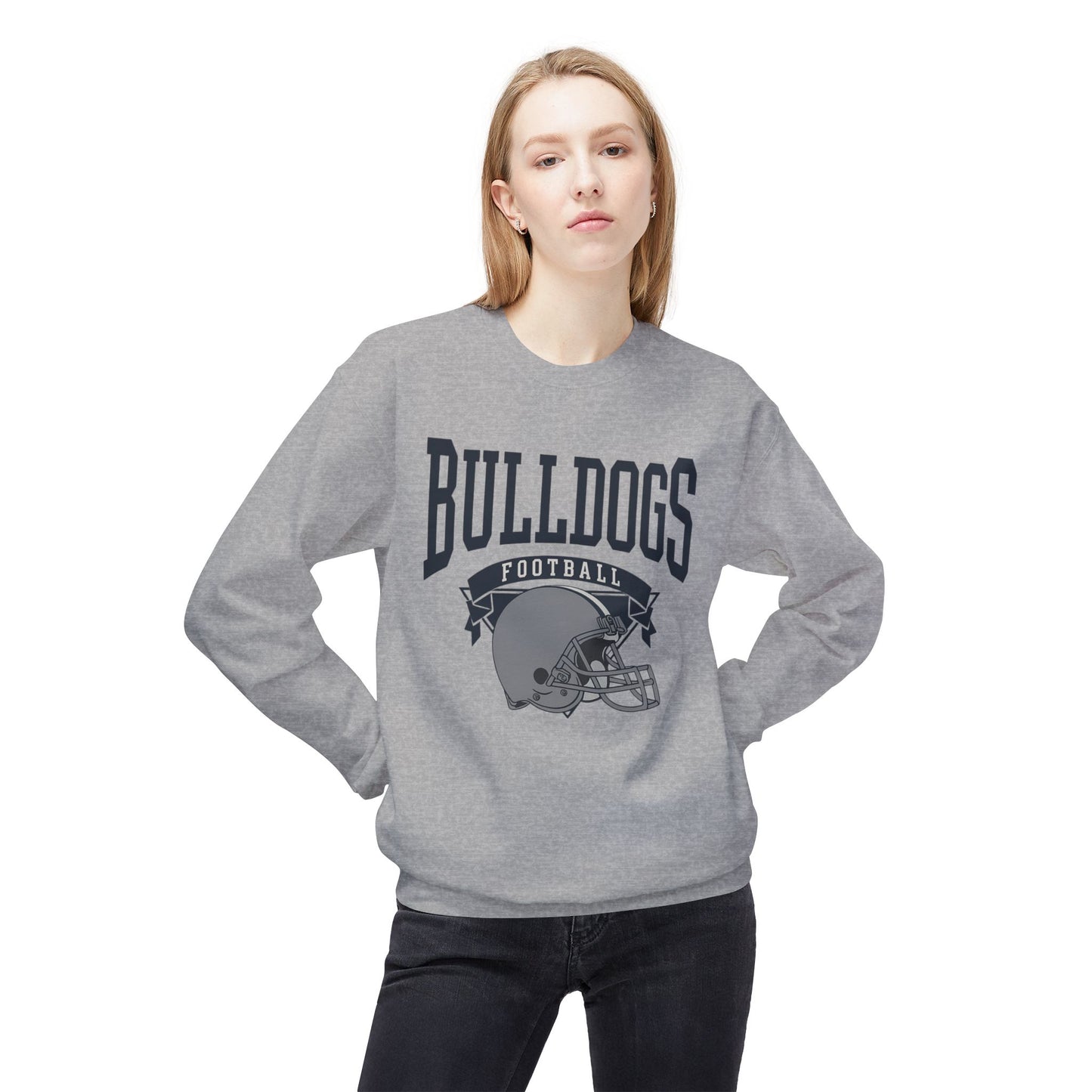 Bulldogs Football Midweight Softstyle Sweatshirt