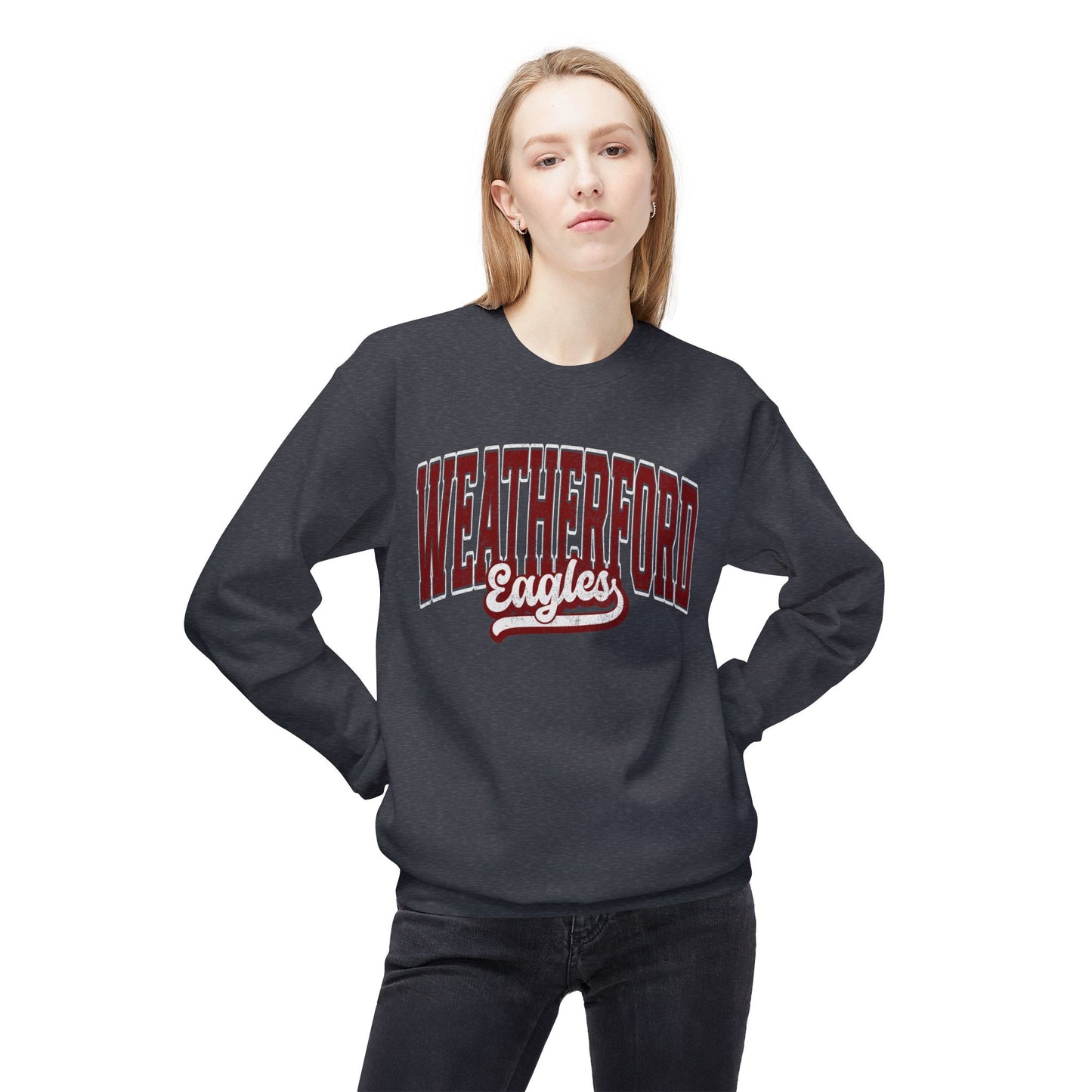 Gildan Midweight Softstyle Fleece Crewneck Sweatshirt Weatherford