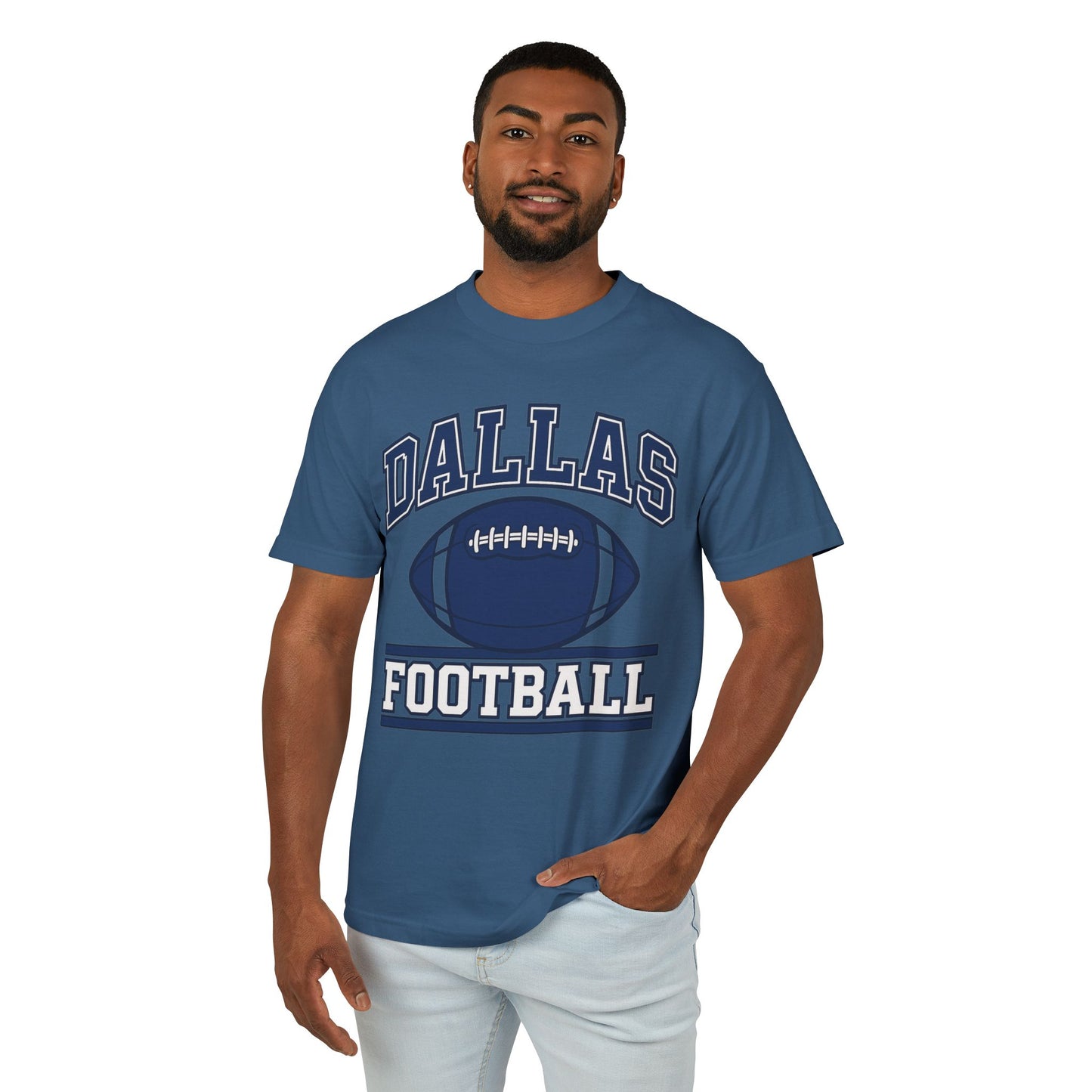 Vintaged Faded Navy Dallas Football Tee