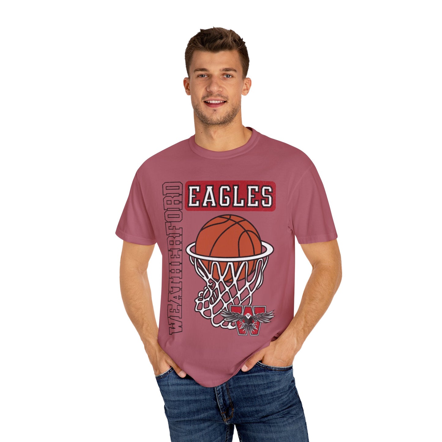 Weatherford Eagles Old School style Basketball Tee