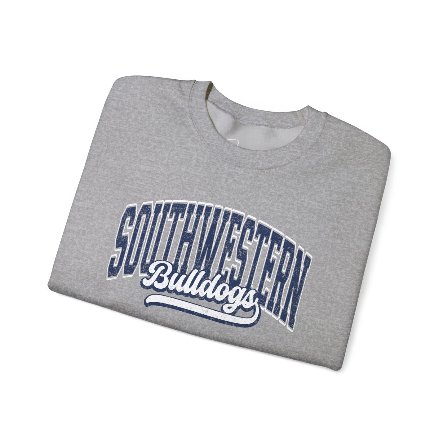 Retro bulldogs Heavy Blend™ Crewneck Sweatshirt
