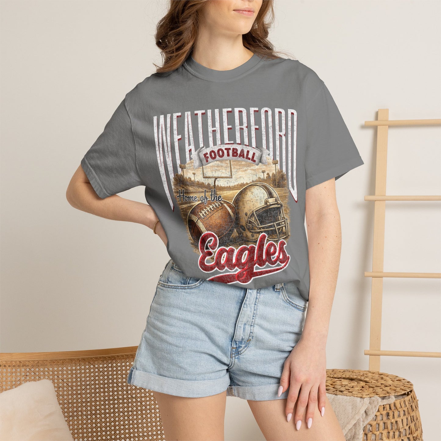 Weatherford Eagles Retro Comfort Colors Tee