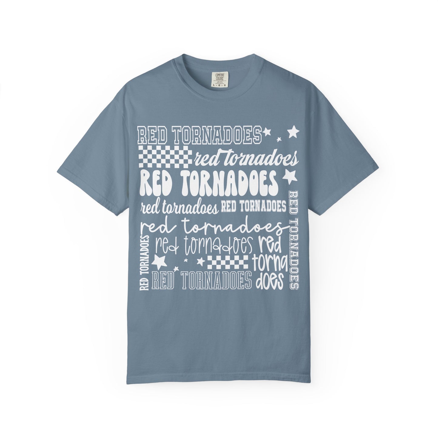Red Tornadoes Repeated Comfort Colors Tee