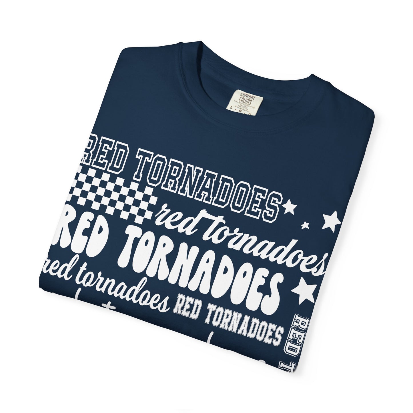 Red Tornadoes Repeated Comfort Colors Tee