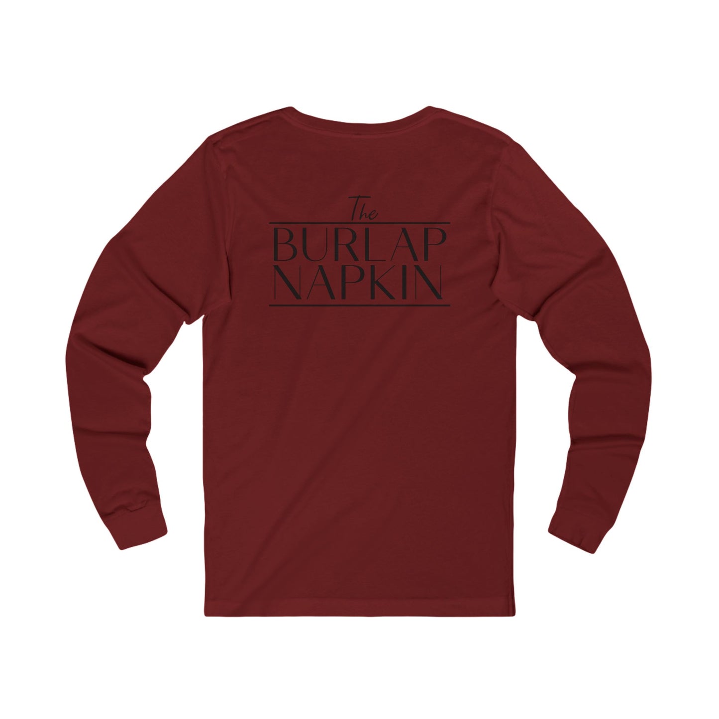 Unisex Jersey Long Sleeve Tee Back only TBN