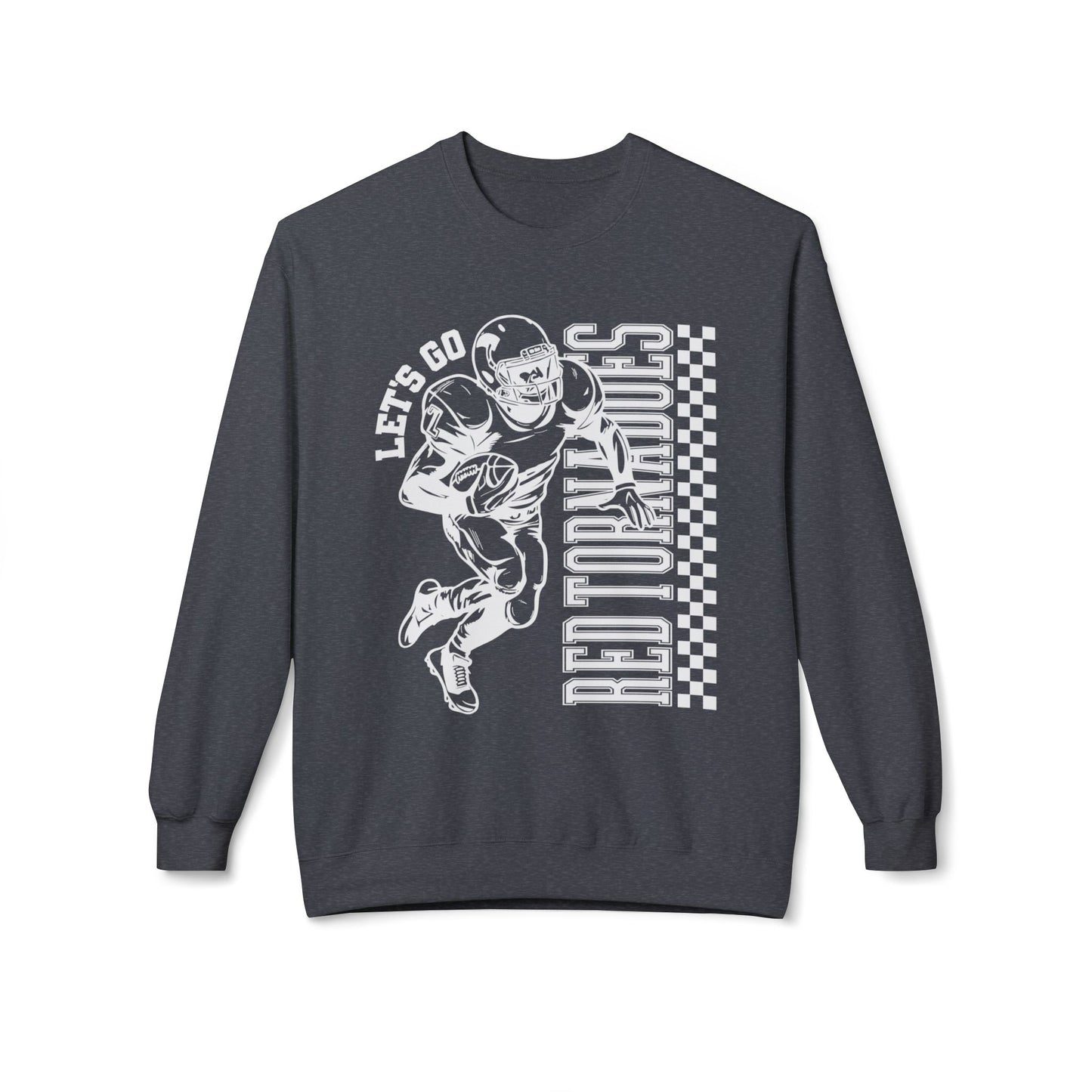 Red Tornadoes Football Lets Go Softstyle Crewneck