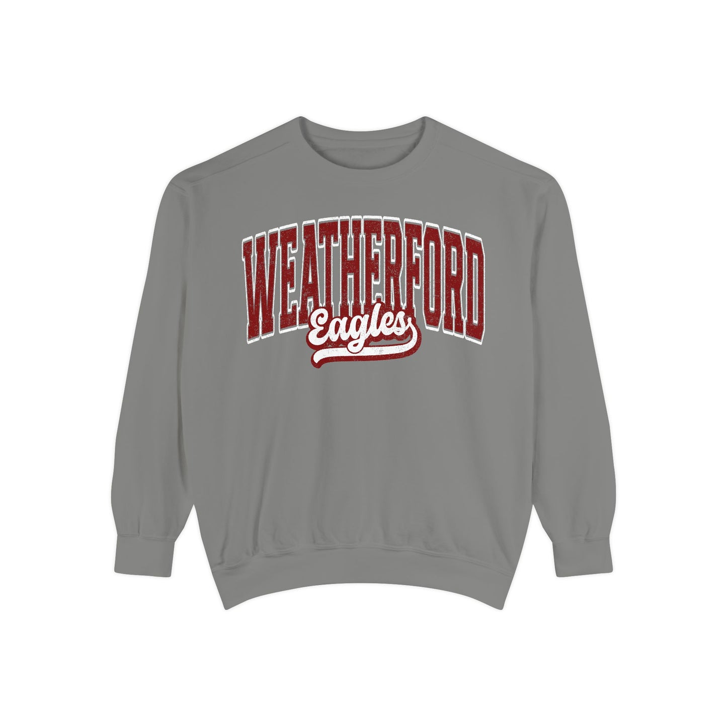 Retro Heavyweight Comfort Colors Sweatshirt Weatherford Eagles