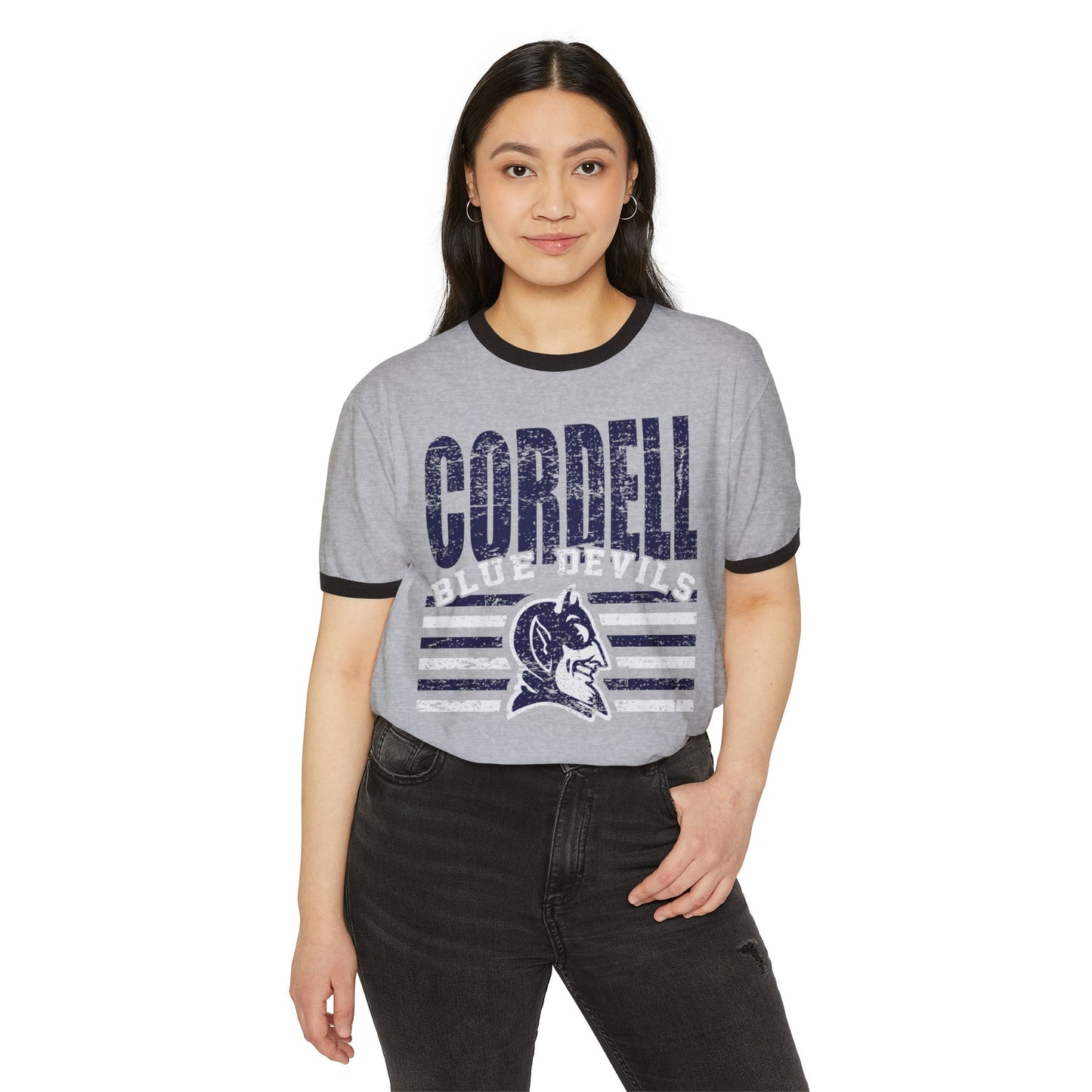 Cordell Blue Devils Ringer Shirt