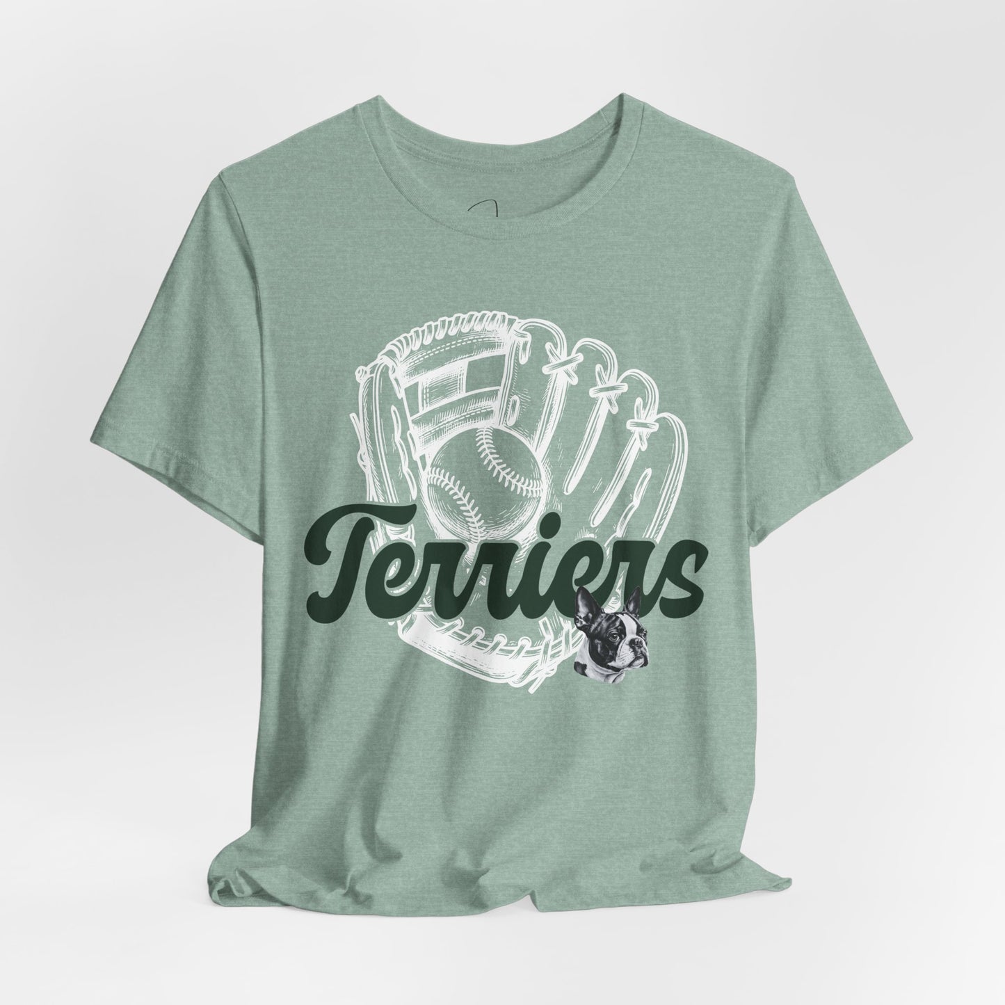 Baseball Mitt Terriers Bella Canvas Tee