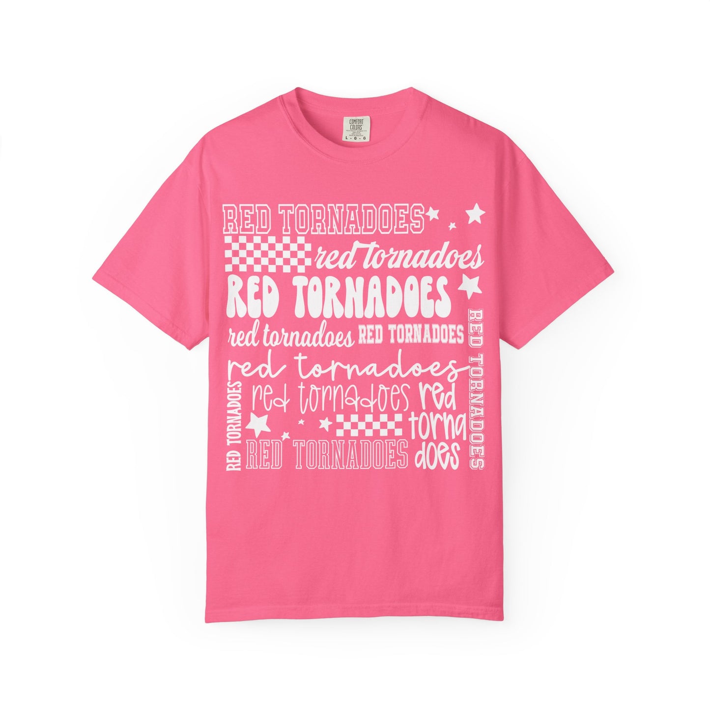 Red Tornadoes Repeated Comfort Colors Tee