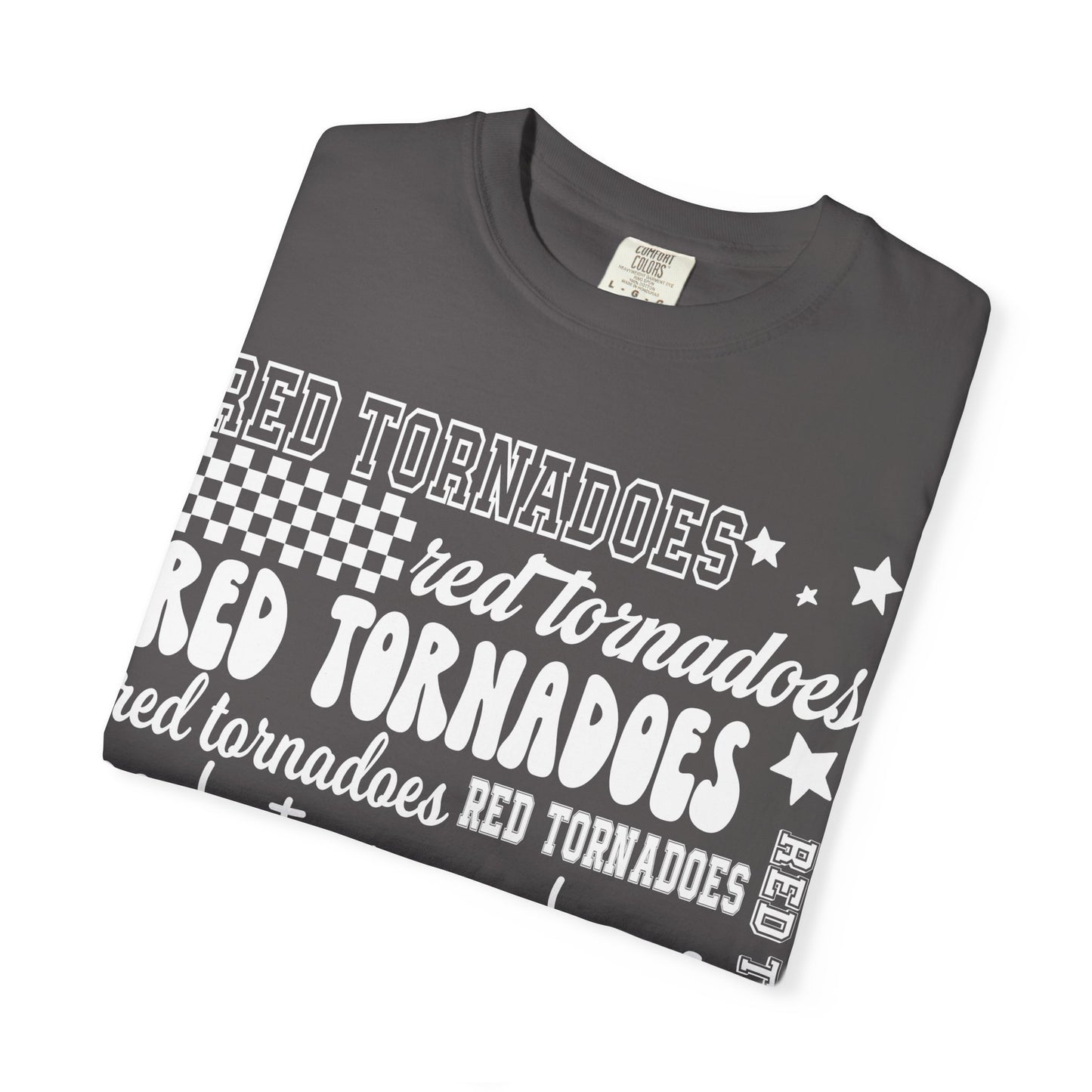 Red Tornadoes Repeated Comfort Colors Tee