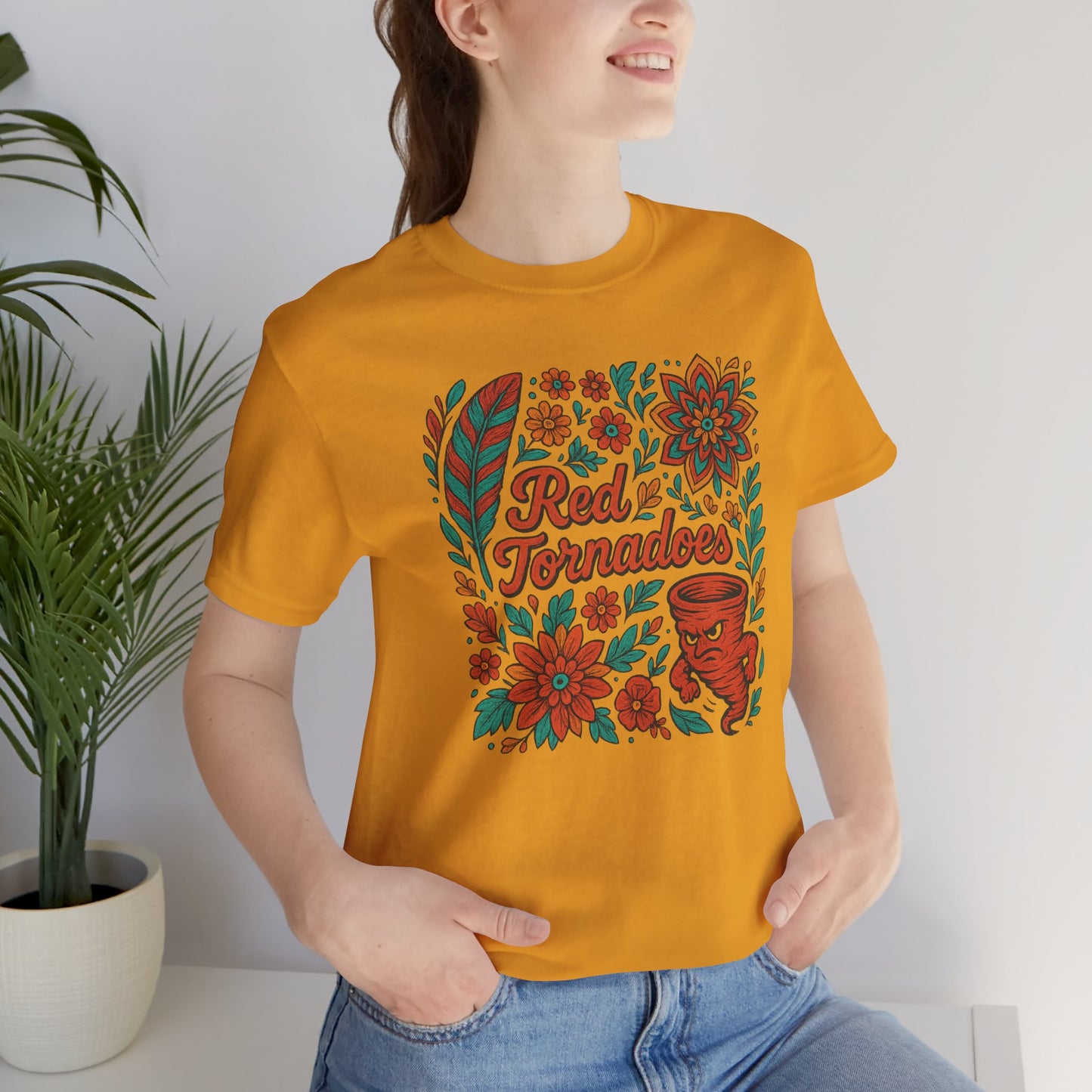 Red Tornadoes Bella Canvas