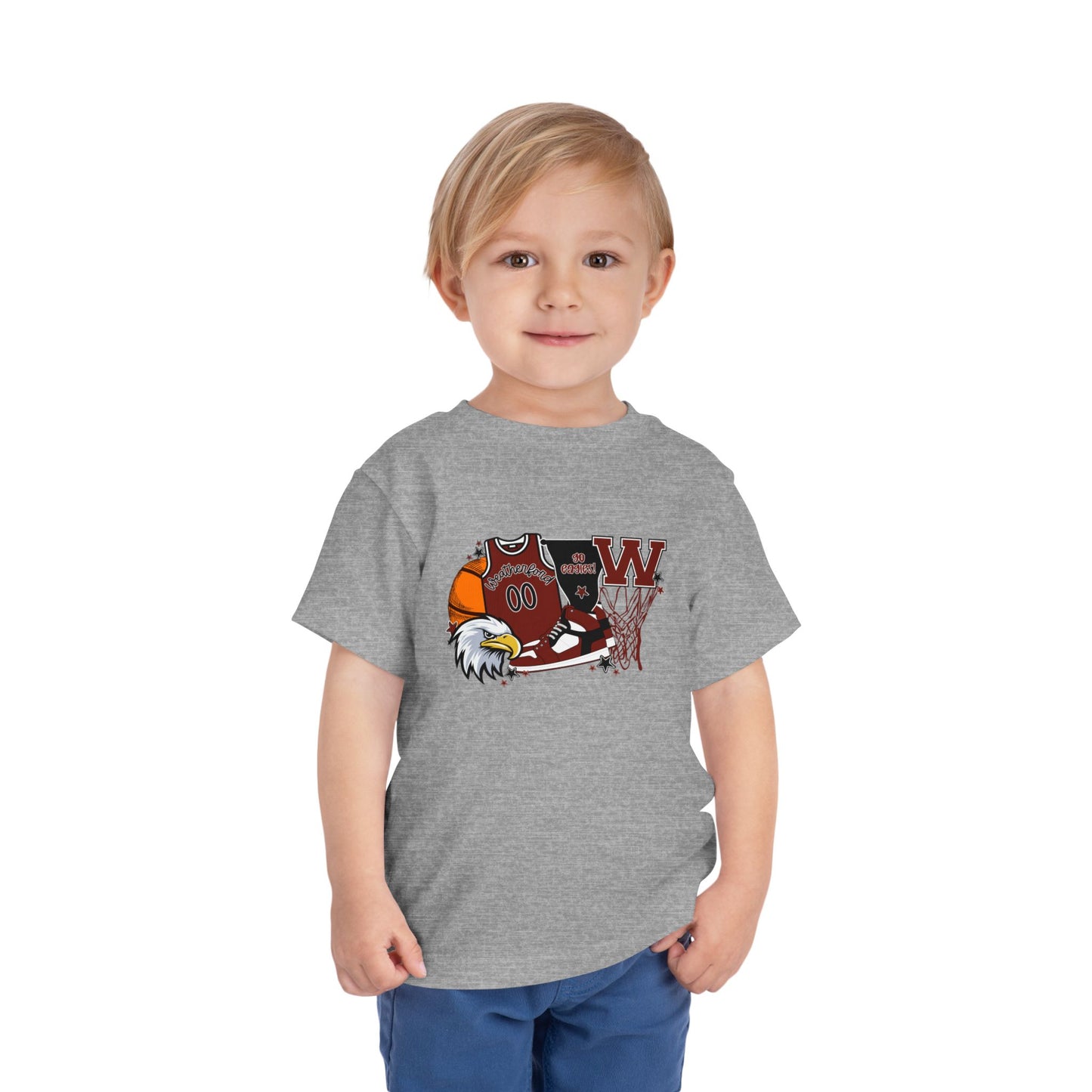 Limited Time Toddler Weatherford Eagles Custom Jersey Tee