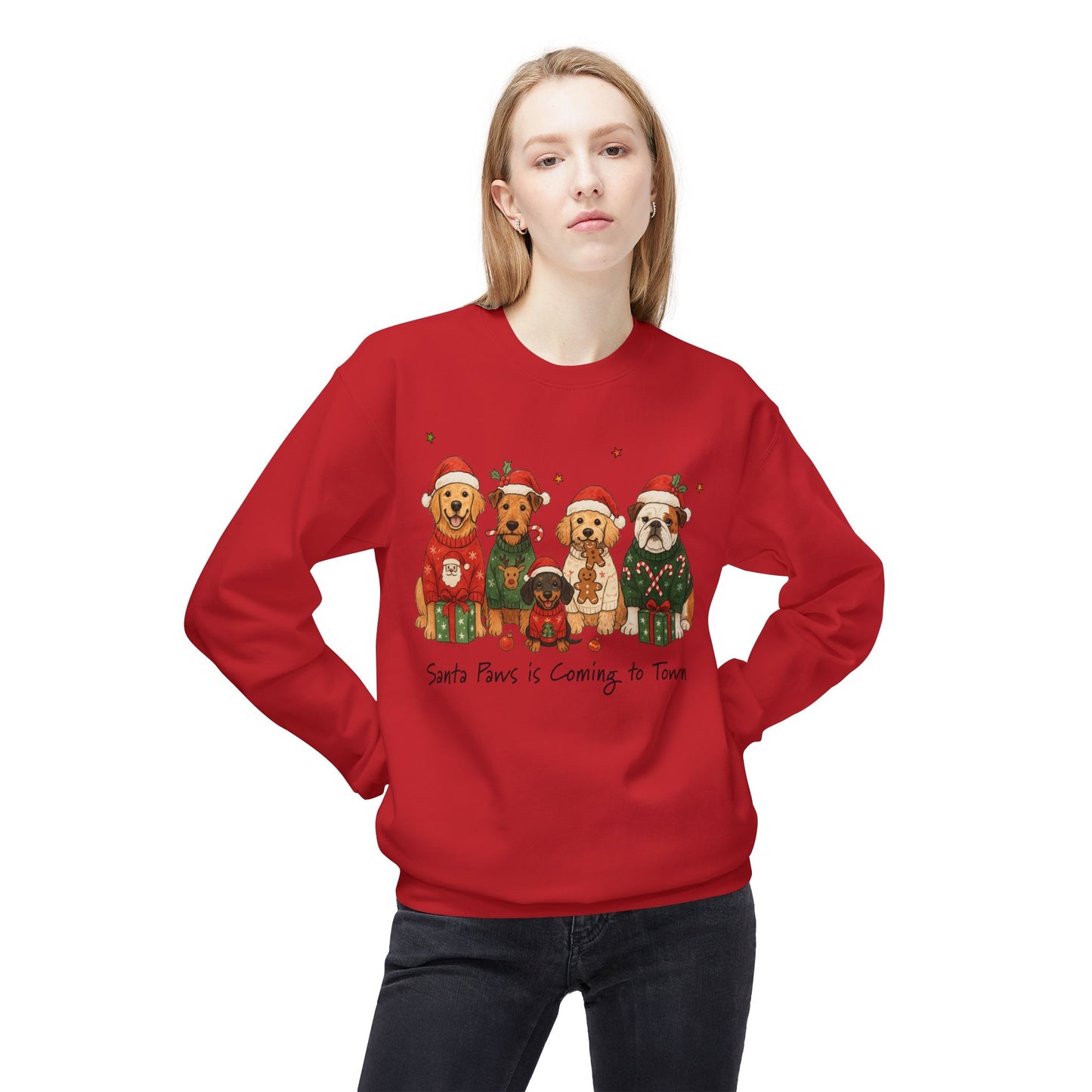 Santa Paws is Coming to Town Crewneck