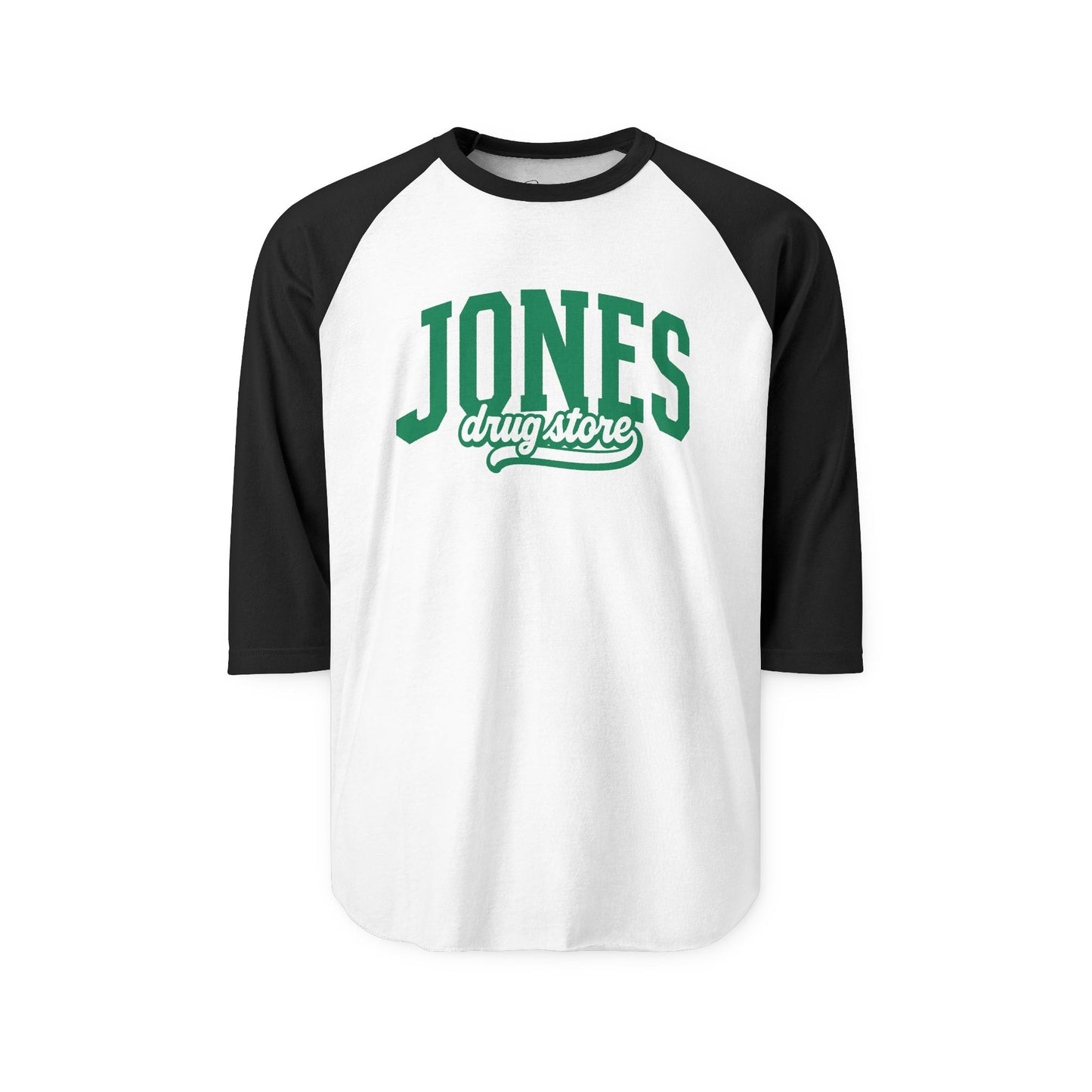 Unisex Three-Quarter Sleeve Raglan Shirt Jones Drug Store
