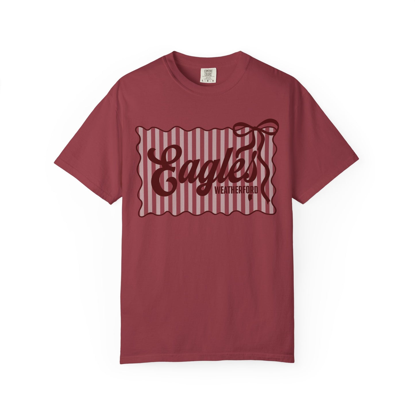 Striped Weatherford Eagles Comfort Colors