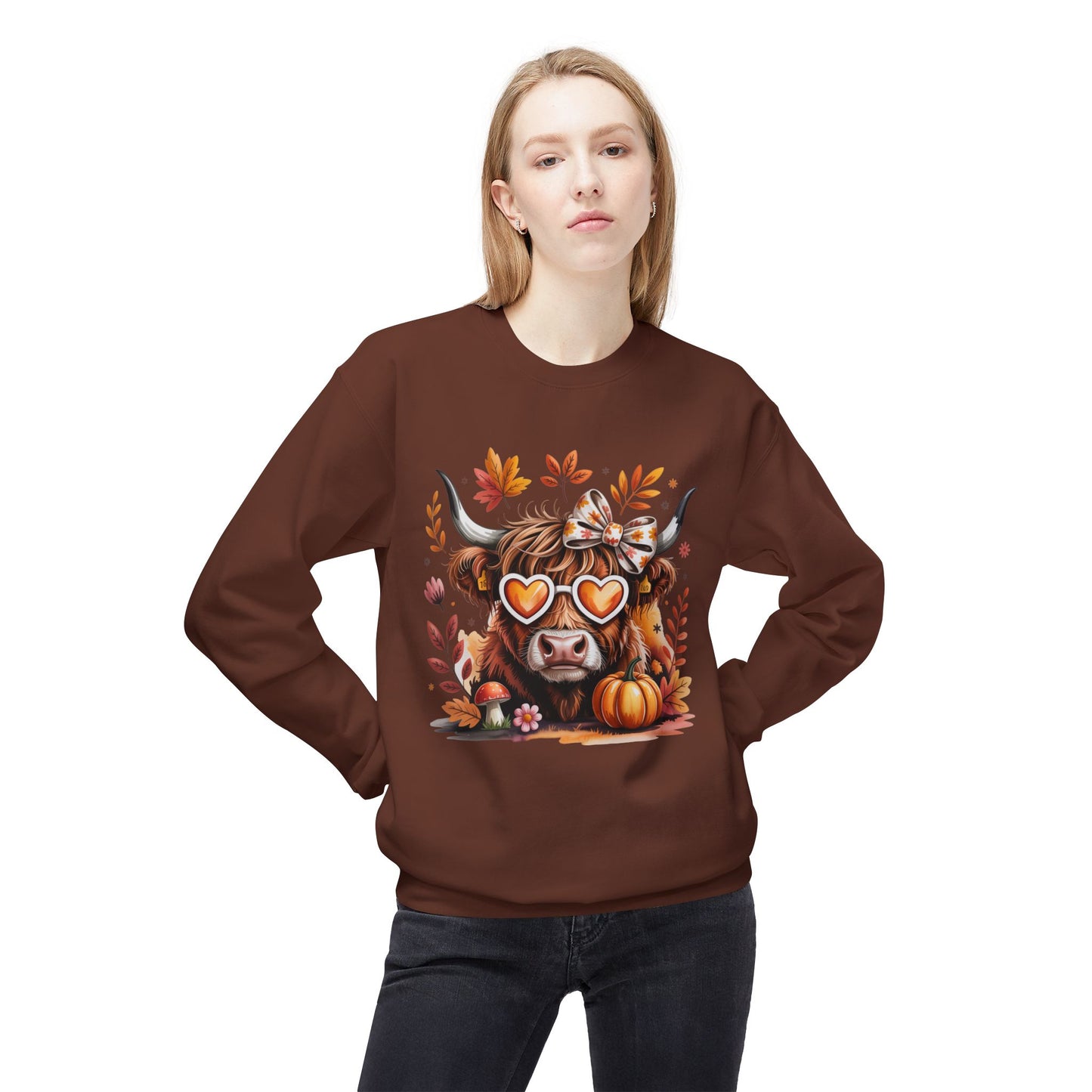 Fall highland cow Sweatshirt