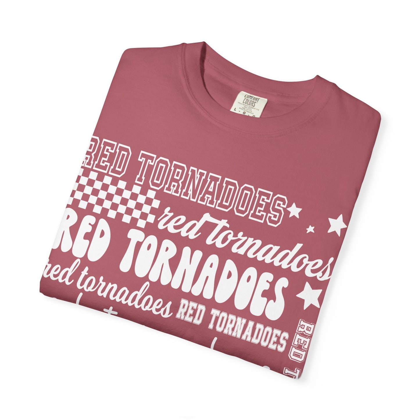 Red Tornadoes Repeated Comfort Colors Tee