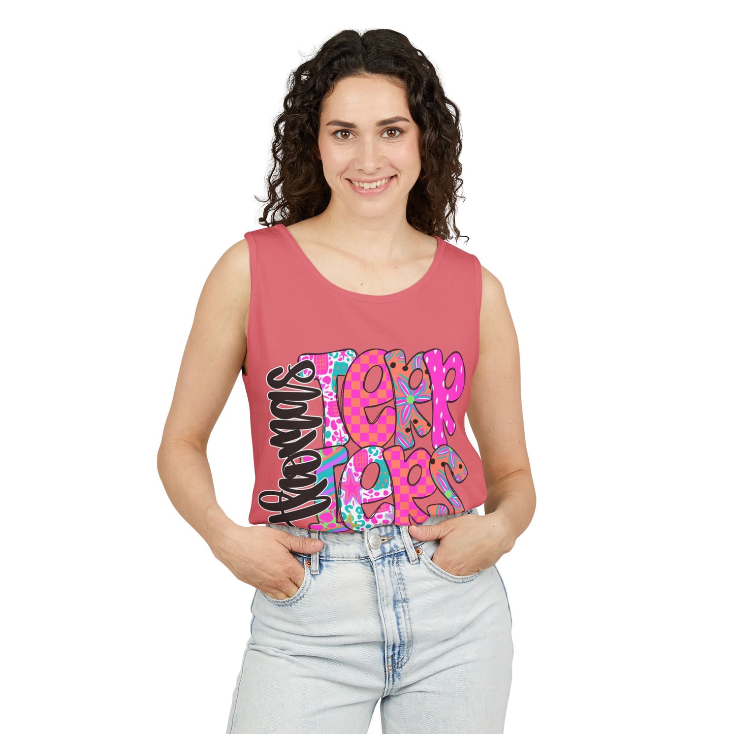 Thomas Terrier Stacked Tank Top Comfort Colors