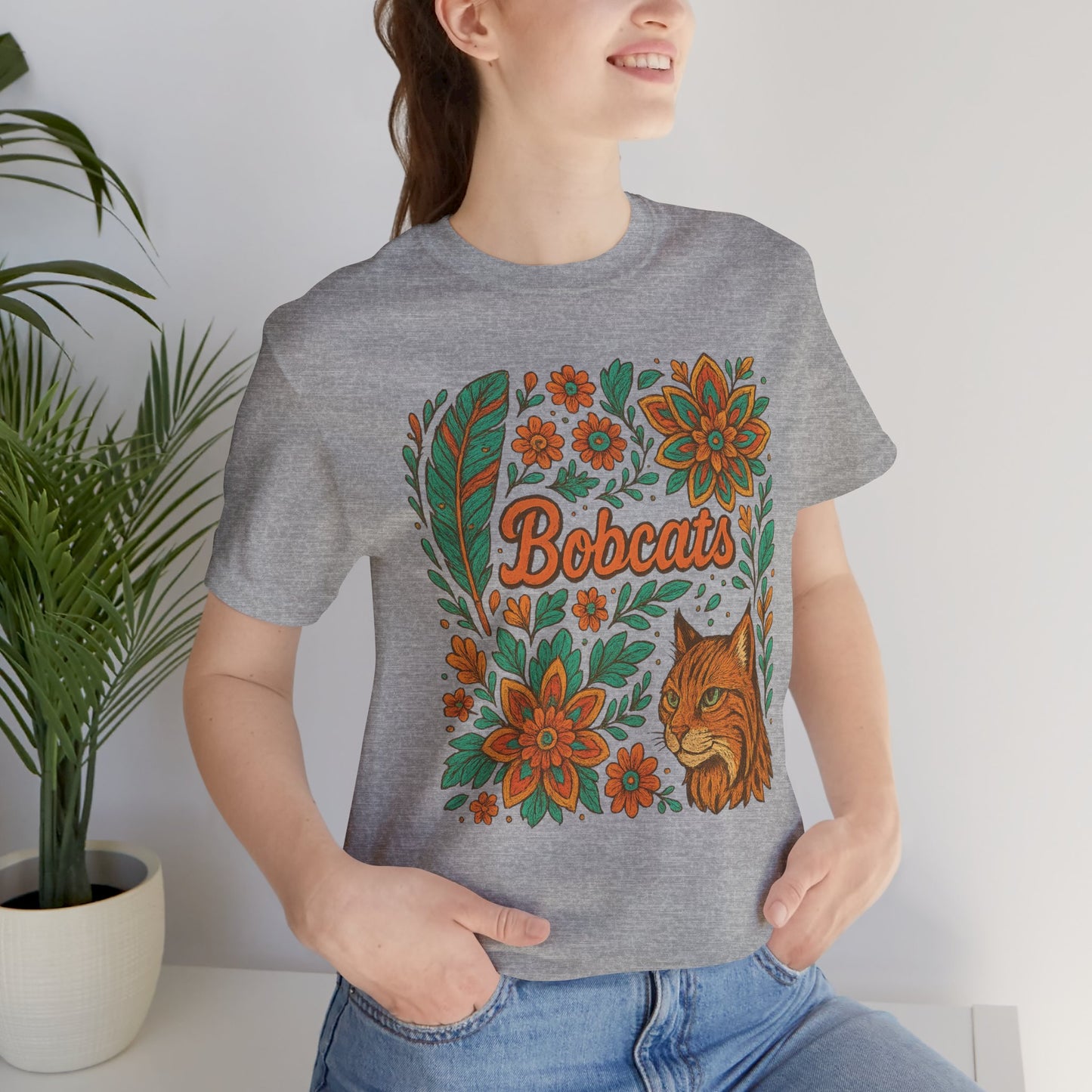 Boho Bobcats Bella Canvas