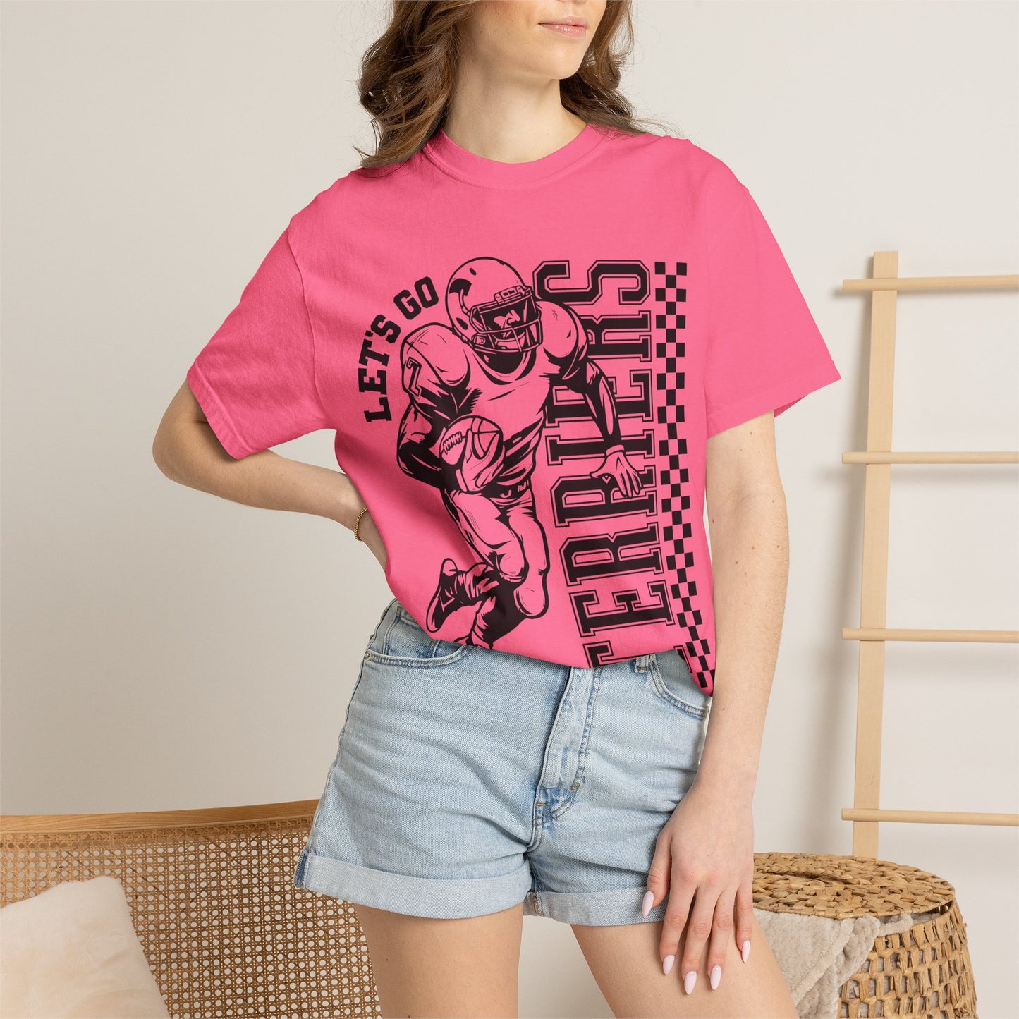 Lets go Terriers Football Comfort Colors Tee