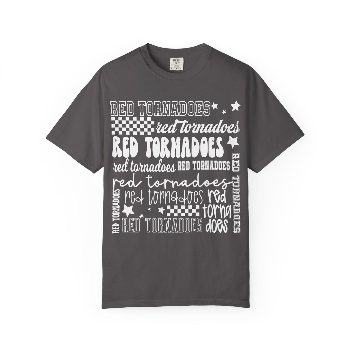 Red Tornadoes Repeated Comfort Colors Tee