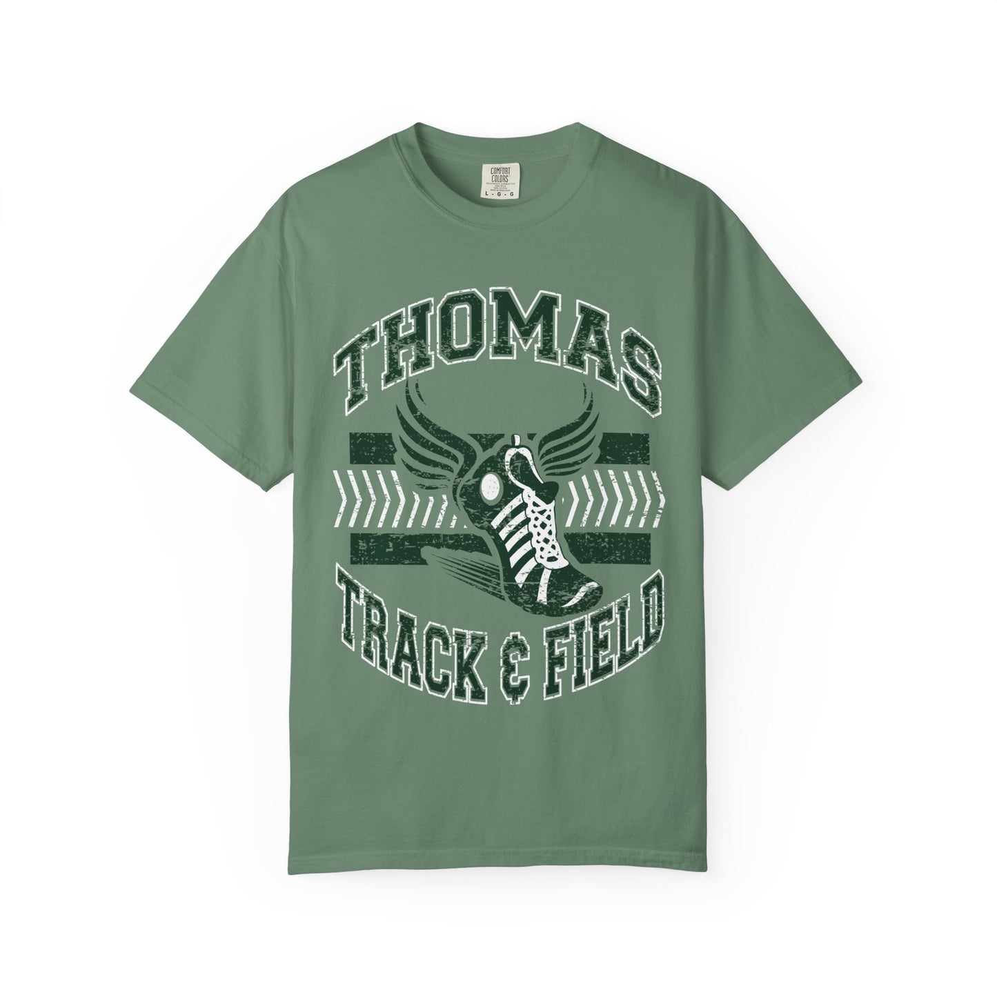 Thomas Track and Field Comfort Colors Tee