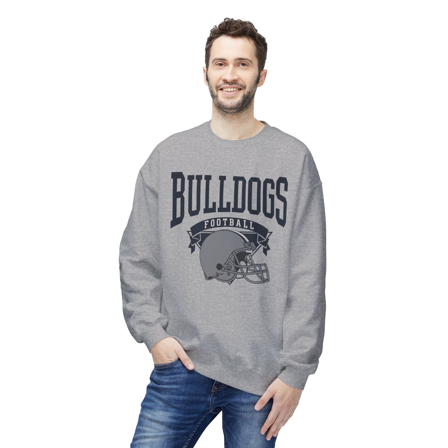 Bulldogs Football Midweight Softstyle Sweatshirt