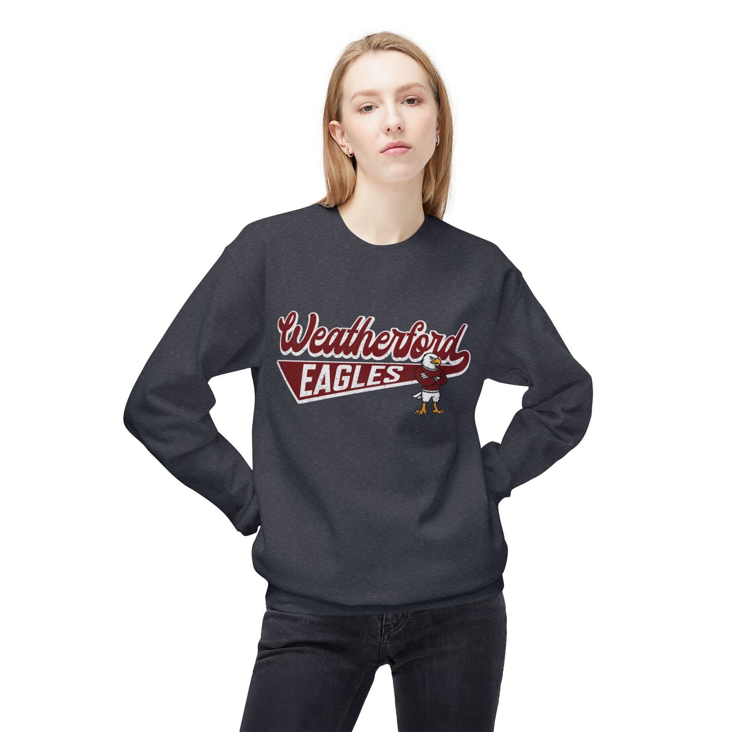 Weatherford Eagles Softstyle Fleece Crewneck Sweatshirt