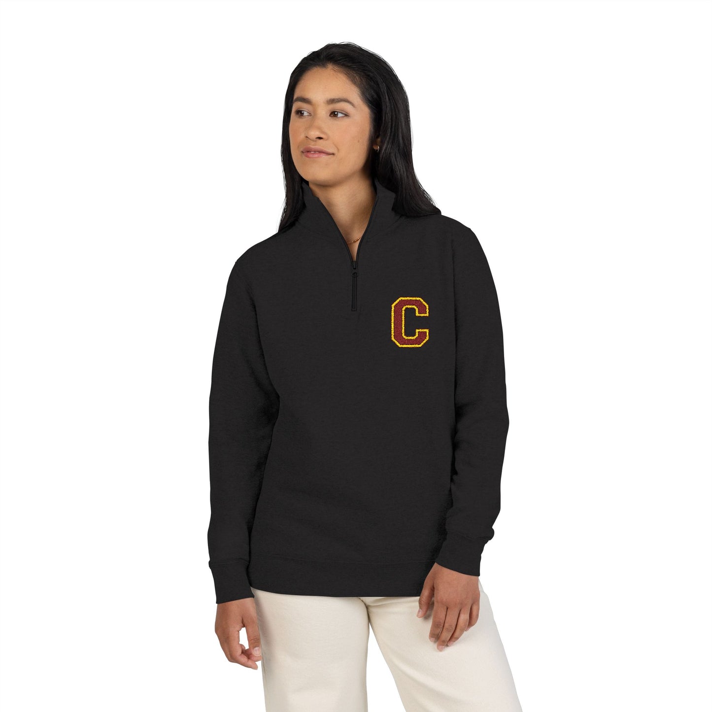 Embroidered Unisex Fleece Pullover Clinton