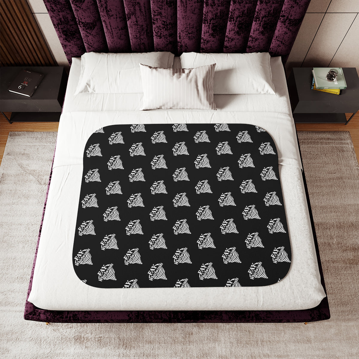 Fay Whirlwinds Sherpa Blanket