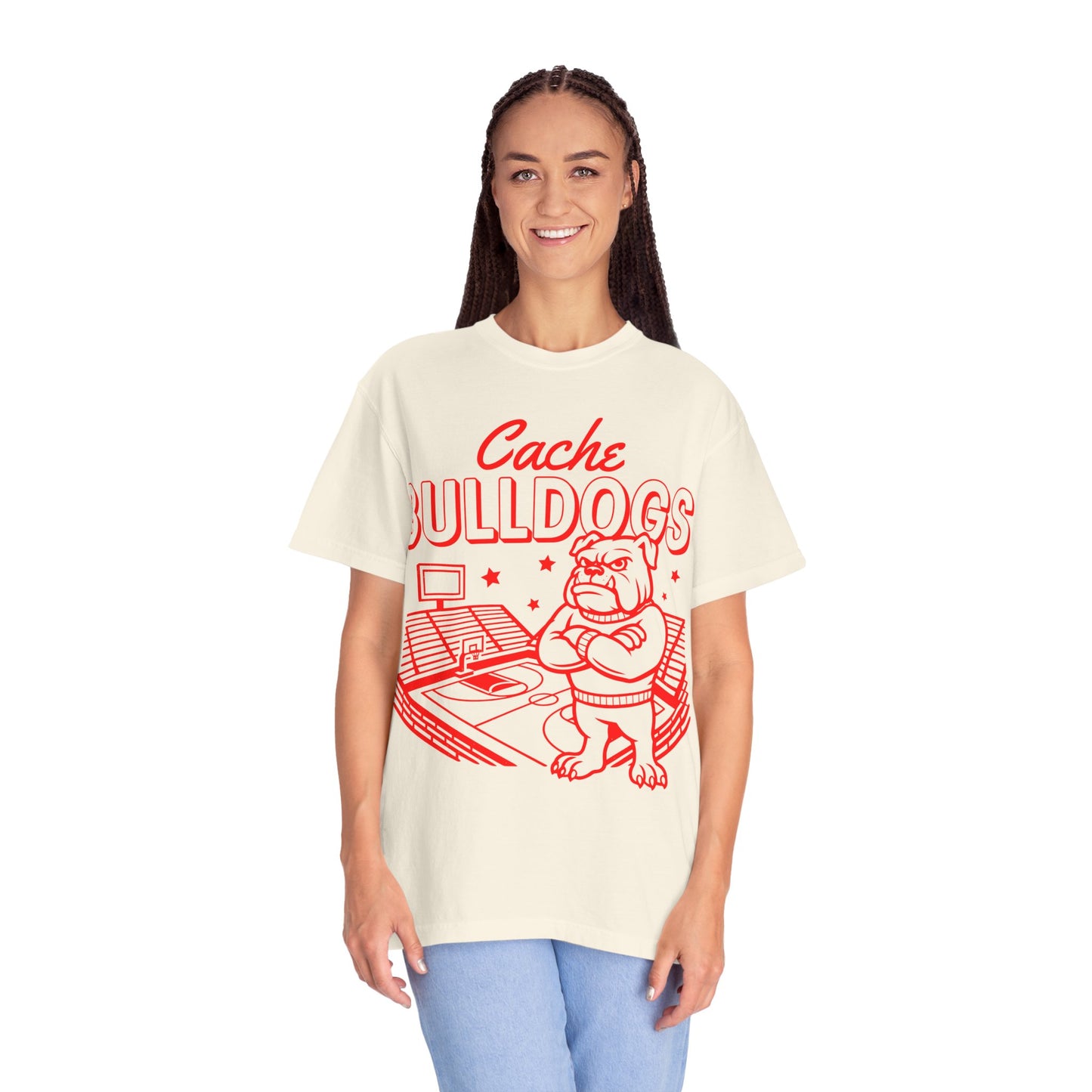 Cache Bulldogs Basketball Comfort Colors Tee