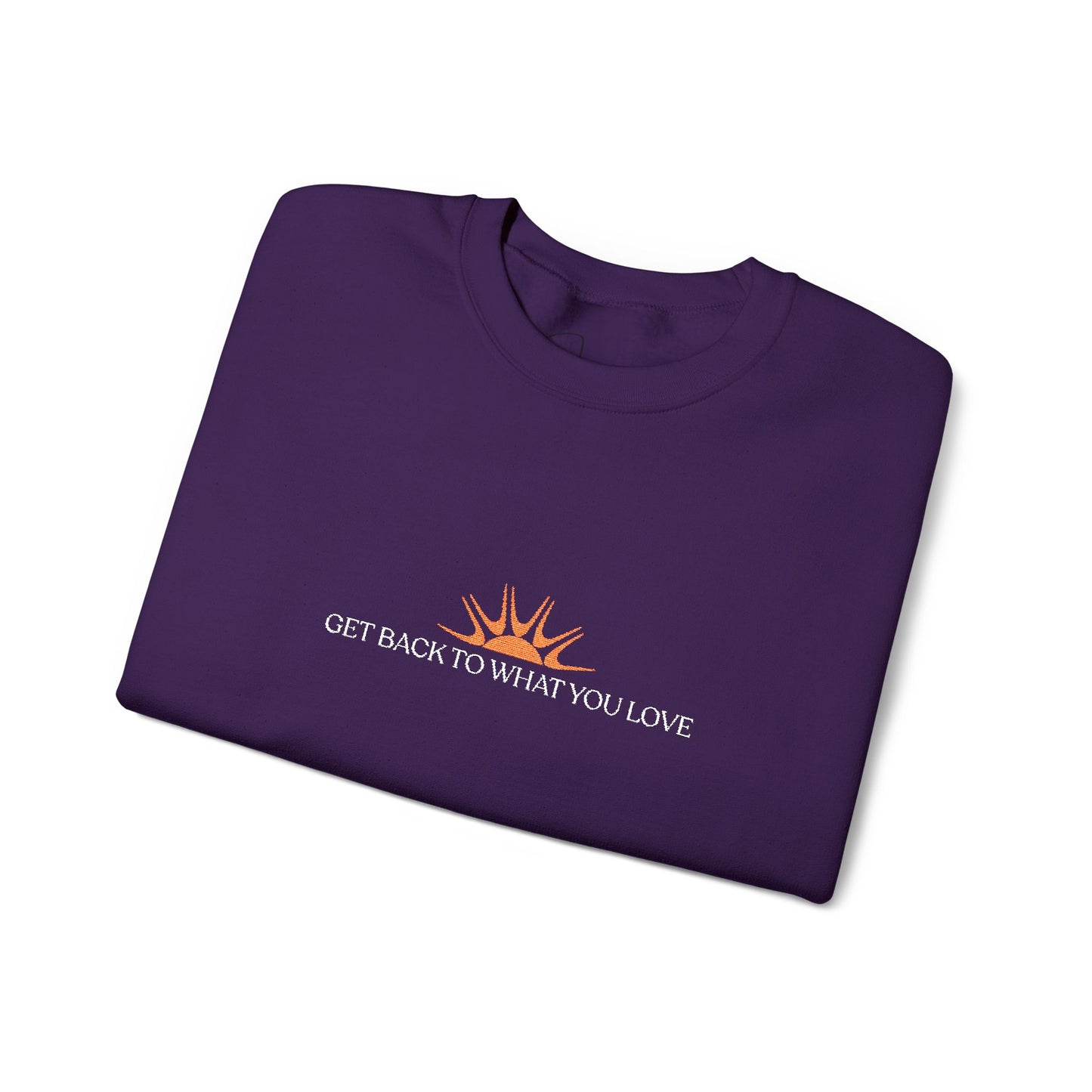 Embroidered Classic Get Back to What You Love TheraWest Crewneck