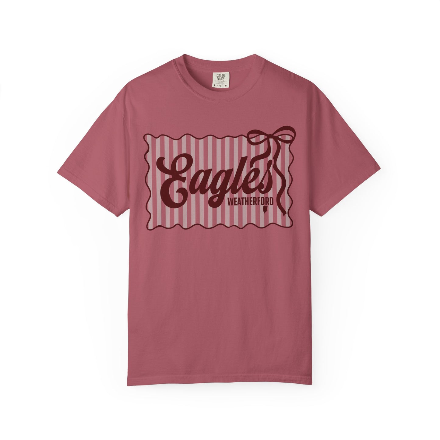Striped Weatherford Eagles Comfort Colors