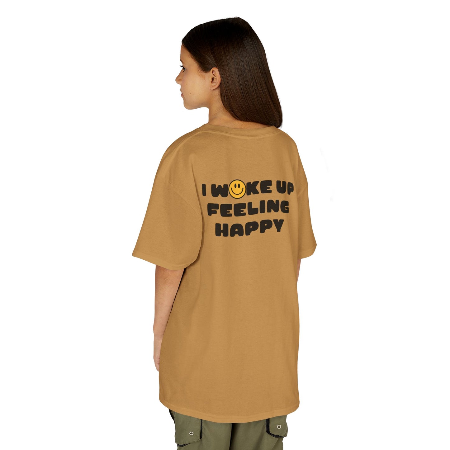 Youth I Woke Up Feeling Happy Front Back Tee
