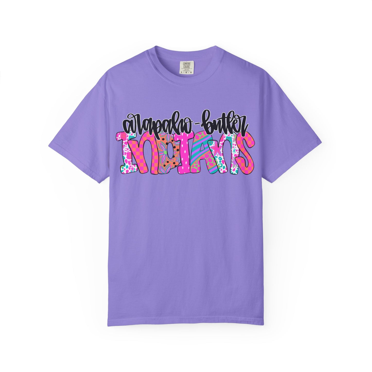 AB Indians Funky Stacked Comfort Colors Tee