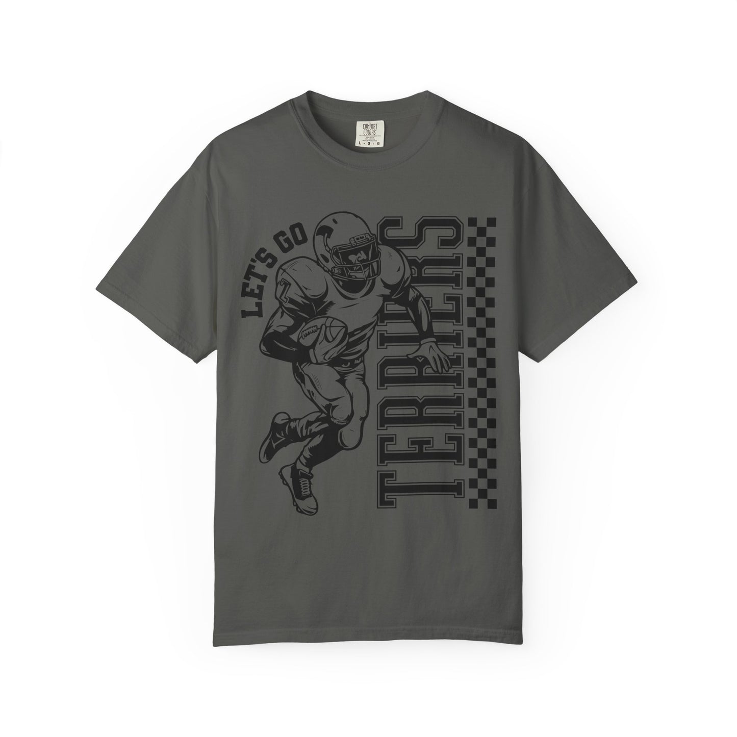 Lets go Terriers Football Comfort Colors Tee
