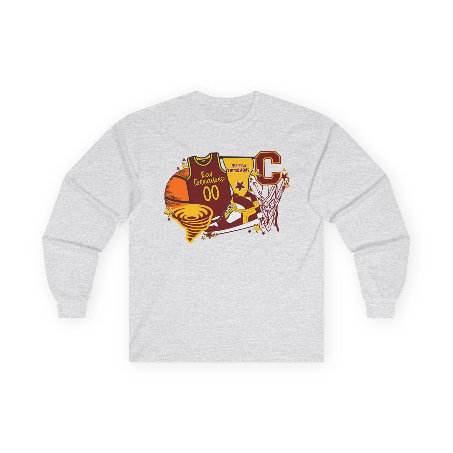 Custom Basketball Jersey Spirit Long Sleeve Clinton
