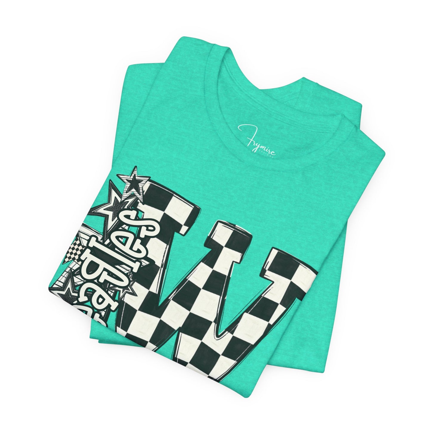 Checkered Weatherford Eagles Bella Canvas Tee