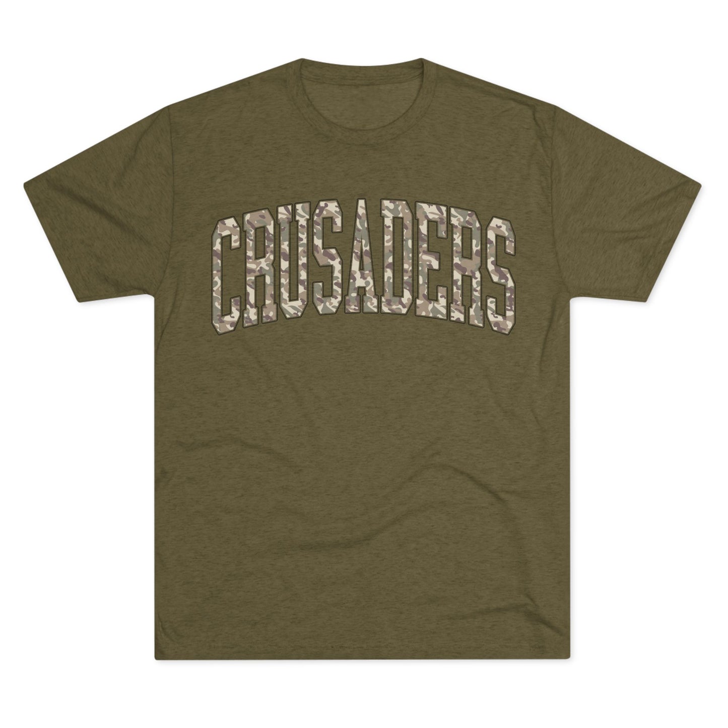 Camo Crusaders Tri-Blend Crew Tee