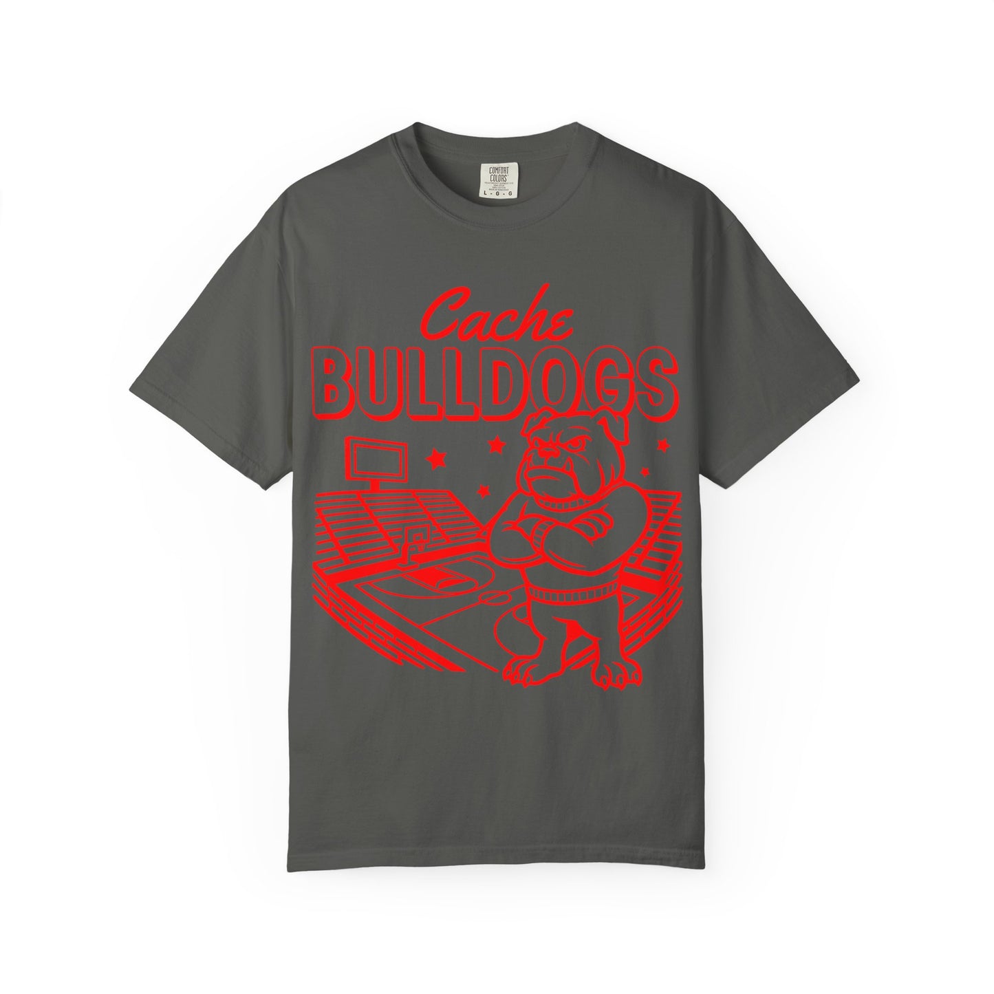 Cache Bulldogs Basketball Comfort Colors Tee