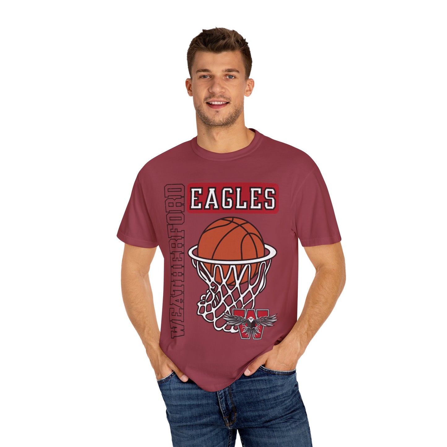 Weatherford Eagles Old School style Basketball Tee