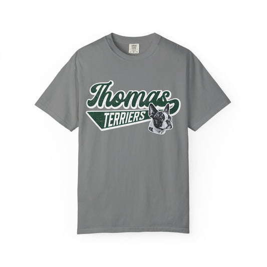 Thomas Terriers Retro w/ mascot Comfort Colors Tee