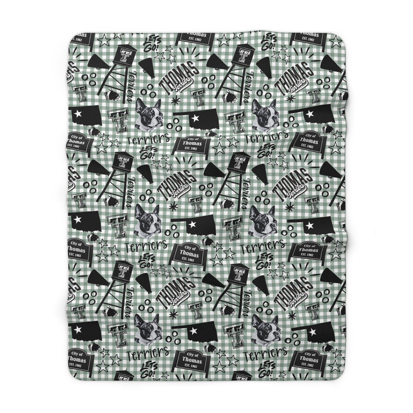 Thomas Terriers Sherpa Fleece Blanket