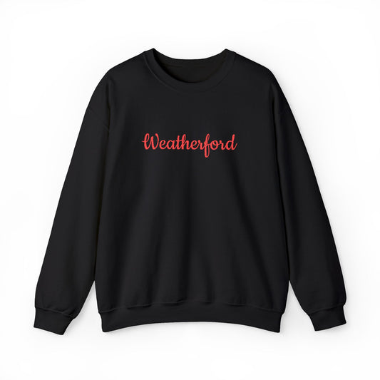Weatherford Embroidered Crewneck