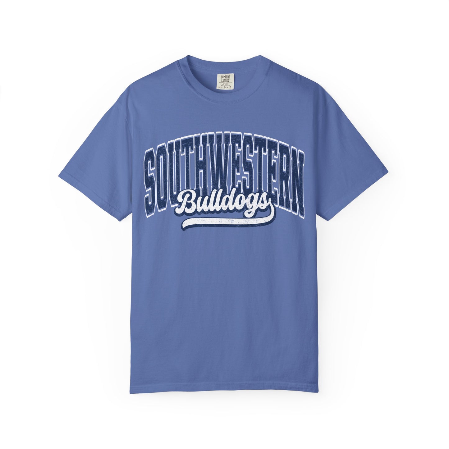 Retro comfort colors tee bulldogs