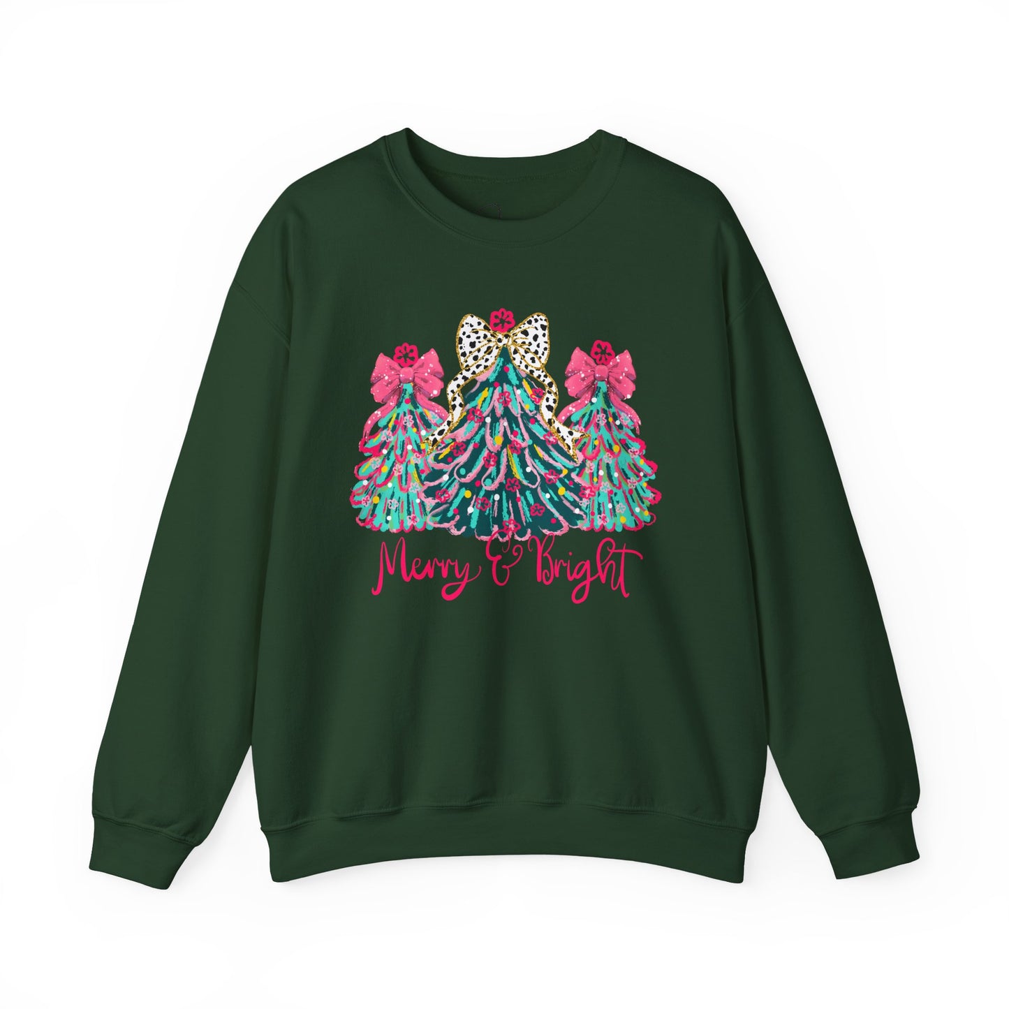 Merry and Bright Heavy Blend™ Crewneck Sweatshirt