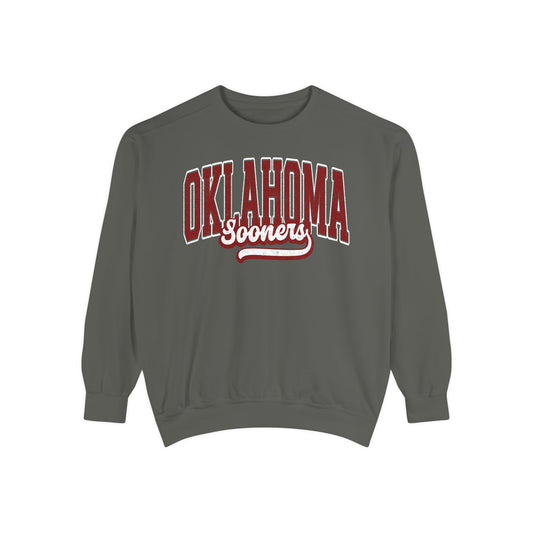Retro Oklahoma Crewneck Comfort Colors Heavy Weight