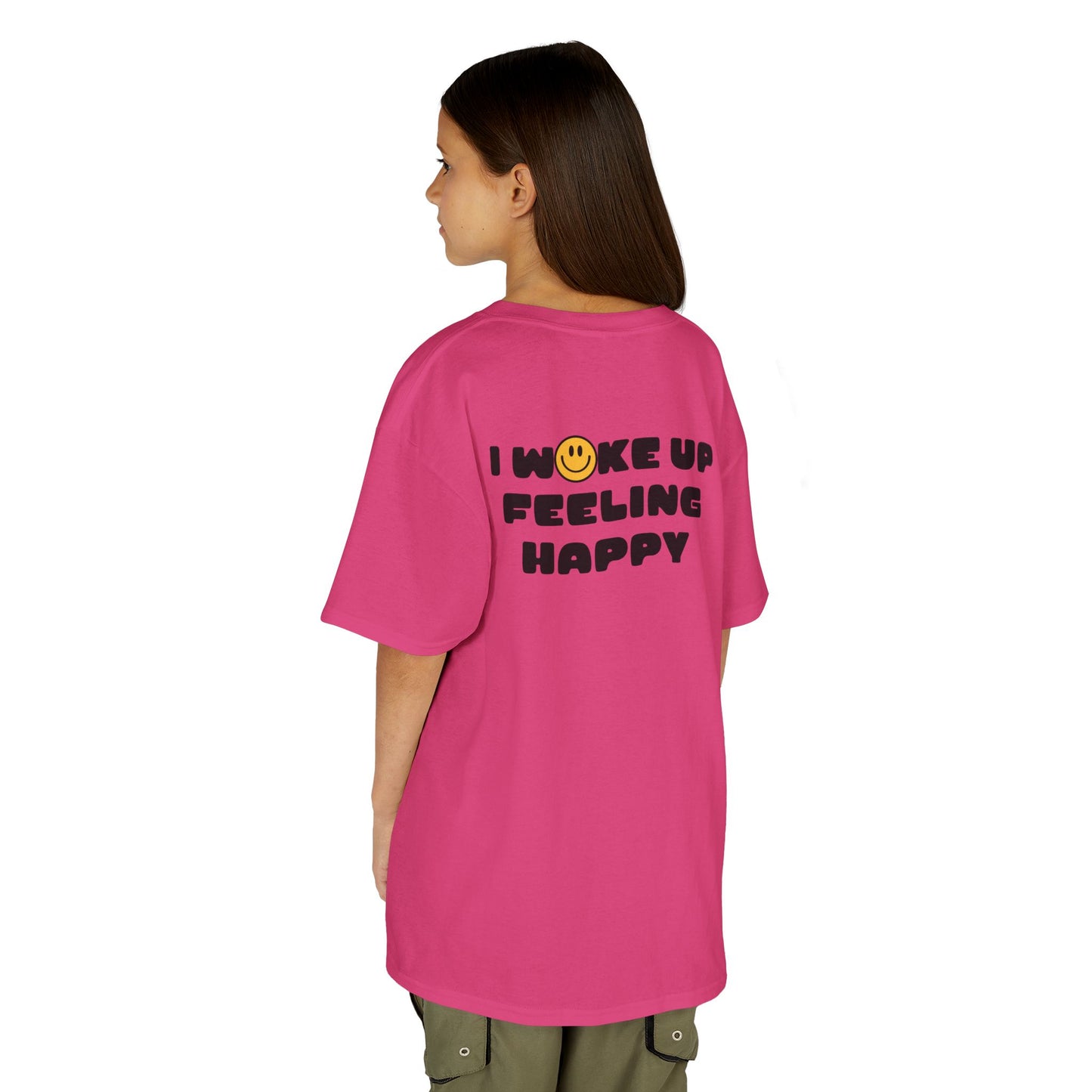 Youth I Woke Up Feeling Happy Front Back Tee