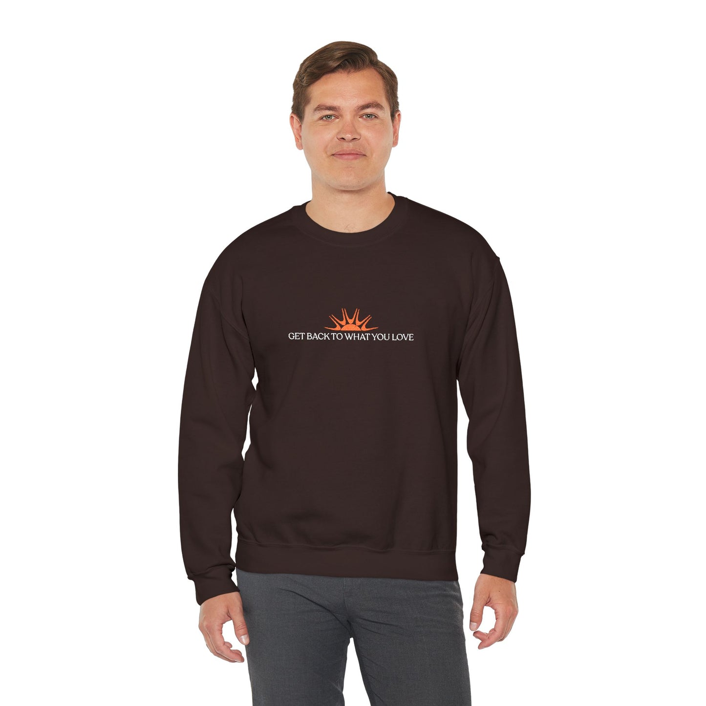 Embroidered Classic Get Back to What You Love TheraWest Crewneck